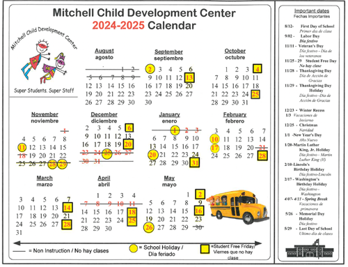 Mitchell Calendar